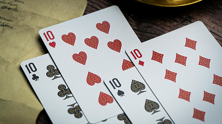 Devil';s in the Details Glamourous Gold Playing Cards by Riffle Shuffle