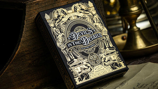 Devil';s in the Details Glamourous Gold Playing Cards by Riffle Shuffle