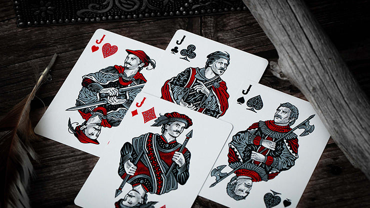 Devil';s in the Details Sinful Silver Playing Cards by Riffle Shuffle