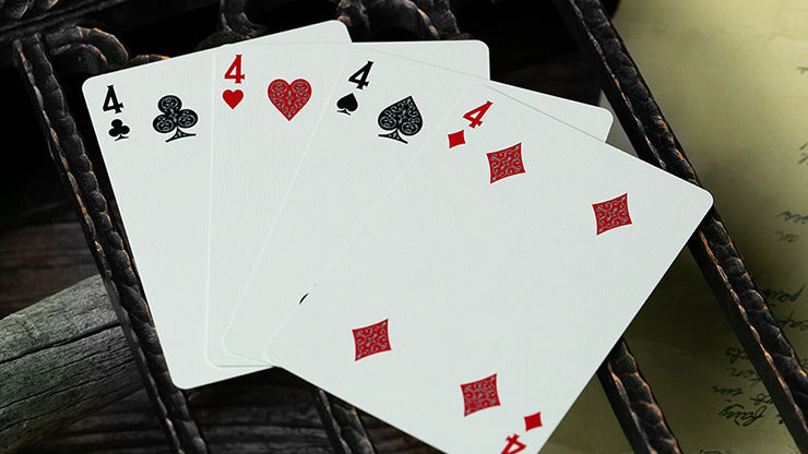 Devil';s in the Details Sinful Silver Playing Cards by Riffle Shuffle
