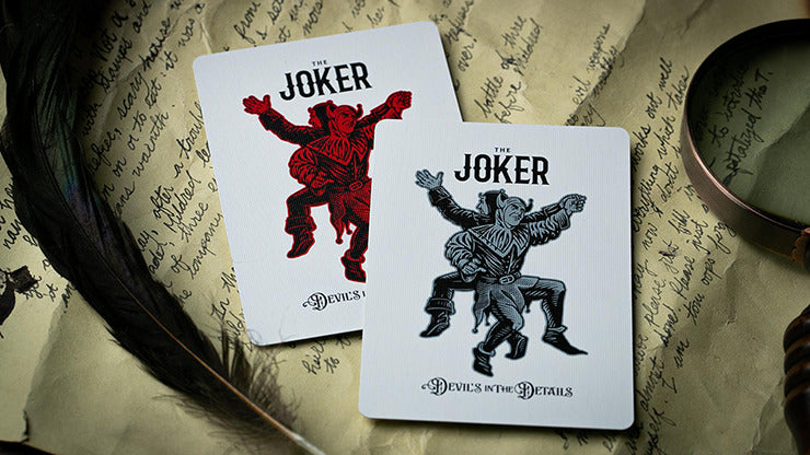 Devil';s in the Details Sinful Silver Playing Cards by Riffle Shuffle
