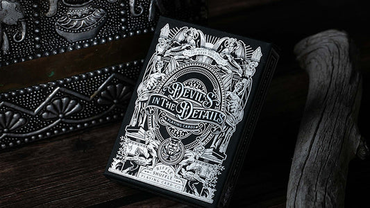 Devil';s in the Details Sinful Silver Playing Cards by Riffle Shuffle