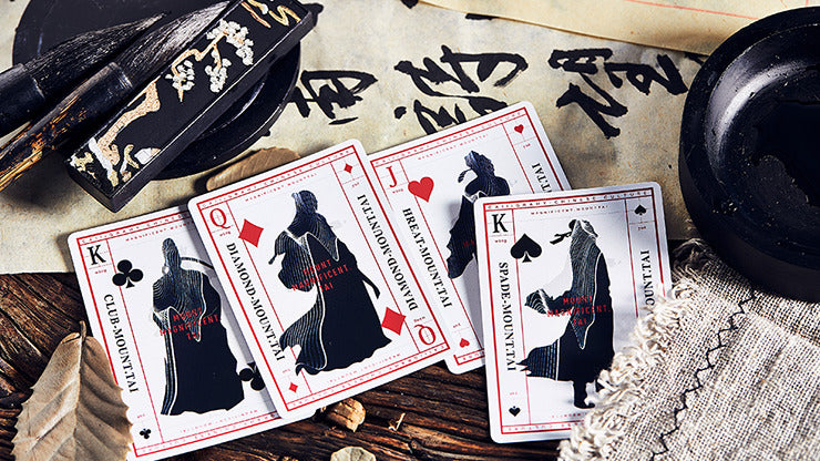 Mountain Wang Yue, Red Playing Cards by Bocopo