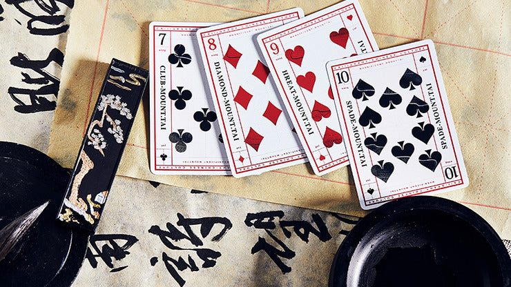 Mountain Wang Yue, Red Playing Cards by Bocopo