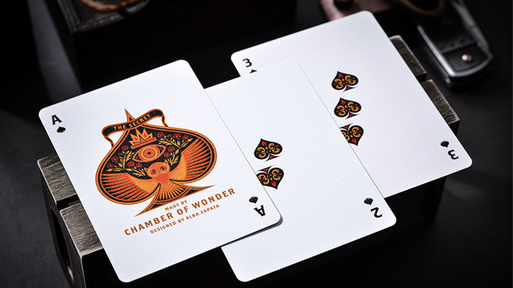 The Secret, Scarlet Edition Playing Cards by Riffle Shuffle