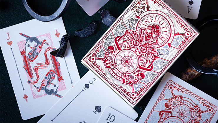 INFINITUM, Ghost White Playing Cards