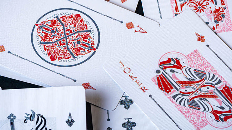 INFINITUM, Ghost White Playing Cards