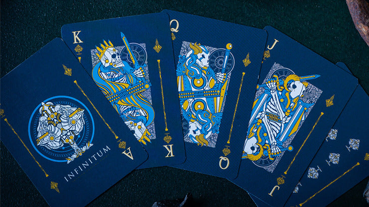 INFINITUM, Royal Blue Playing Cards