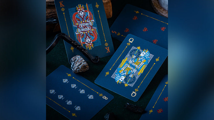 INFINITUM, Royal Blue Playing Cards