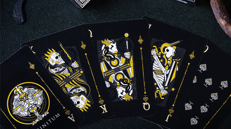 INFINITUM, Midnight Black Playing Cards