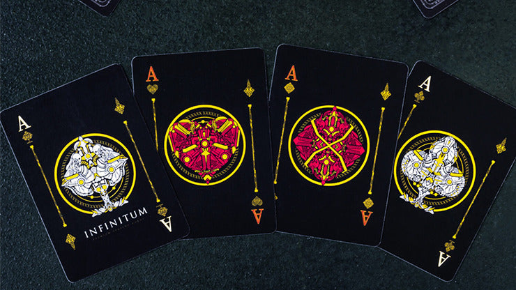 INFINITUM, Midnight Black Playing Cards