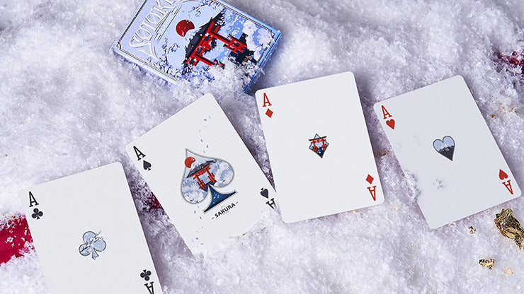 Solokid Sakura, Blue Playing Cards by BOCOPO