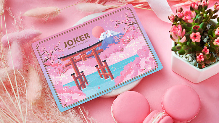Solokid Sakura, Pink Playing Cards by BOCOPO