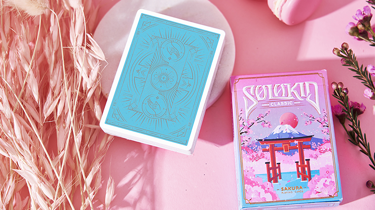 Solokid Sakura, Pink Playing Cards by BOCOPO
