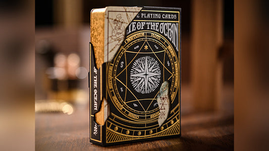 Gilded Eye of the Ocean Astra Polaris, Black Playing Cards