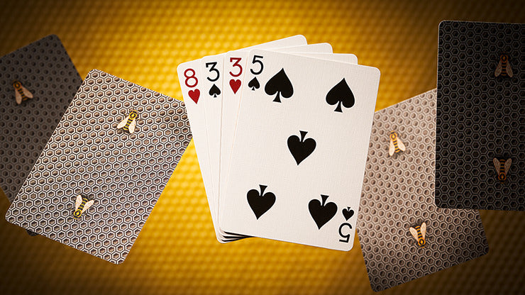 Bicycle Honeybee, Black Playing Cards