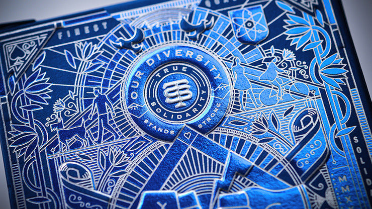 Solidarity, Navy Blue Playing Cards By Riffle Shuffle