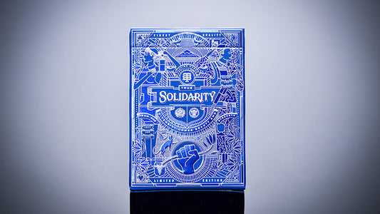 Solidarity, Navy Blue Playing Cards By Riffle Shuffle