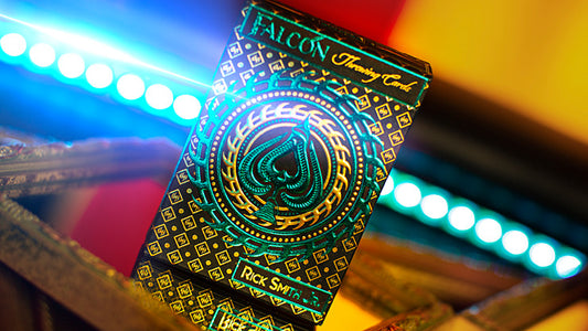 Aqua Falcon Throwing Cards, Foil by Rick Smith Jr. and De';vo