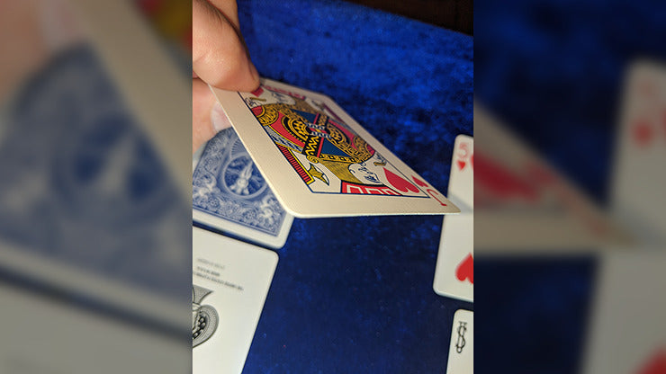 Magnetic Cards, 2 pack/double back blue by Chazpro Magic.