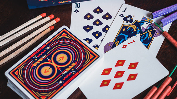Fireworks, Half-Brick Playing Cards by Riffle Shuffle
