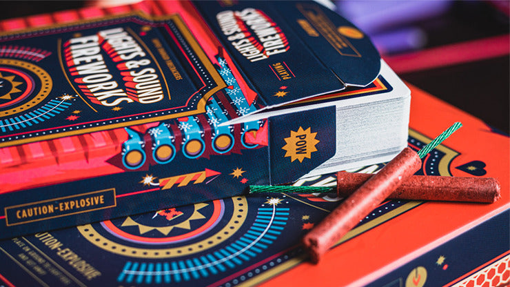 Fireworks, Half-Brick Playing Cards by Riffle Shuffle