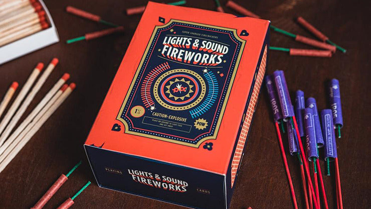 Fireworks, Half-Brick Playing Cards by Riffle Shuffle