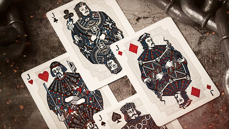Sacred Fire, Sapphire Blaze Playing Cards by Riffle Shuffle