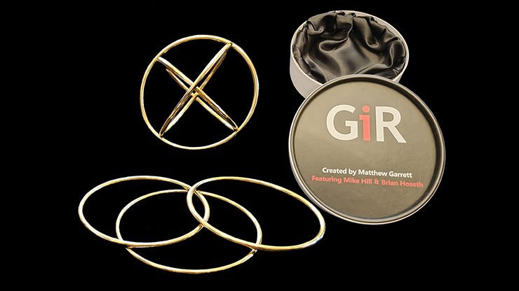 GIR Ring Set GOLD, Gimmick and Online Instructions by Matthew Garrett