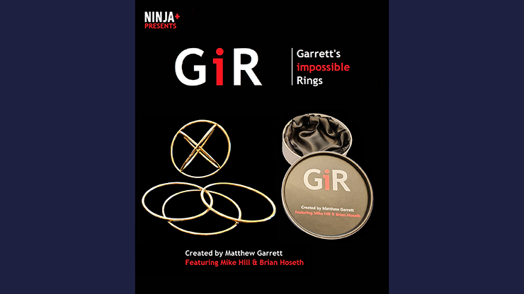 GIR Ring Set GOLD, Gimmick and Online Instructions by Matthew Garrett