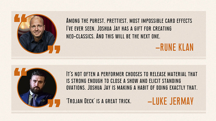 Trojan Deck Standard Index, Gimmicks and Online Instructions by Joshua Jay