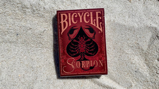 Gilded Bicycle Scorpion, Red Playing Cards