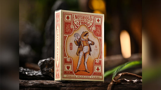 Notorious Gambling Frog, Orange Playing Cards by Stockholm17