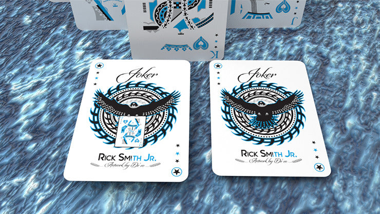 Ice Falcon Throwing Cards by Rick Smith Jr. and De';vo