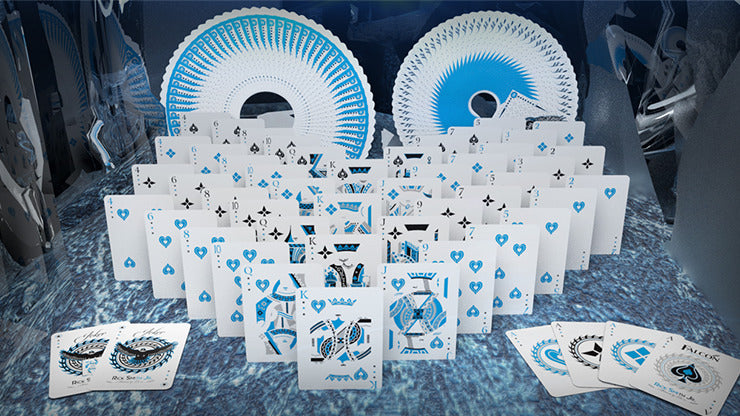 Ice Falcon Throwing Cards by Rick Smith Jr. and De';vo