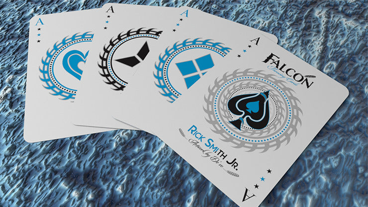 Ice Falcon Throwing Cards, Foil by Rick Smith Jr. and De';vo