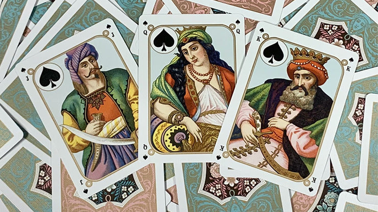 Gilded Four Continents, Red Playing Cards