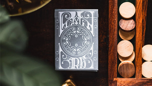Smoke & Mirrors V8, Silver, Standard Edition Playing Cards by Dan & Dave