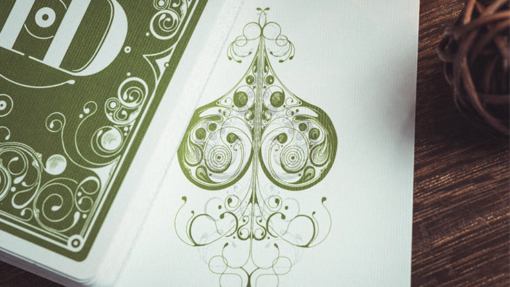 Smoke & Mirrors V8, Green, Standard Edition Playing Cards by Dan & Dave
