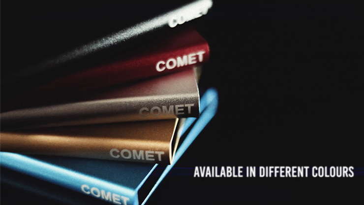 Comet Brown Leather Silver Shell, Gimmicks and Online Instruction by Andrew Dean