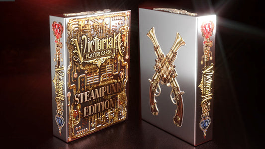 Victorian Steampunk, Silver Playing Cards