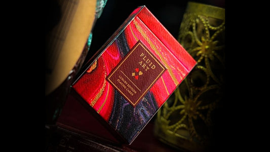 Fluid Art Red, Luxury Edition Playing Cards