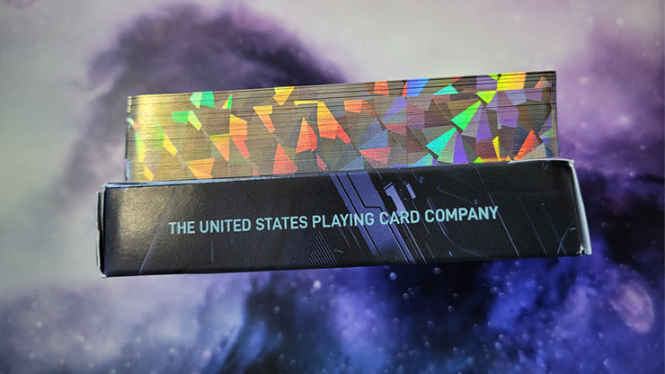 Bicycle Battlestar, blue seal, Starlight Gilded Playing Cards