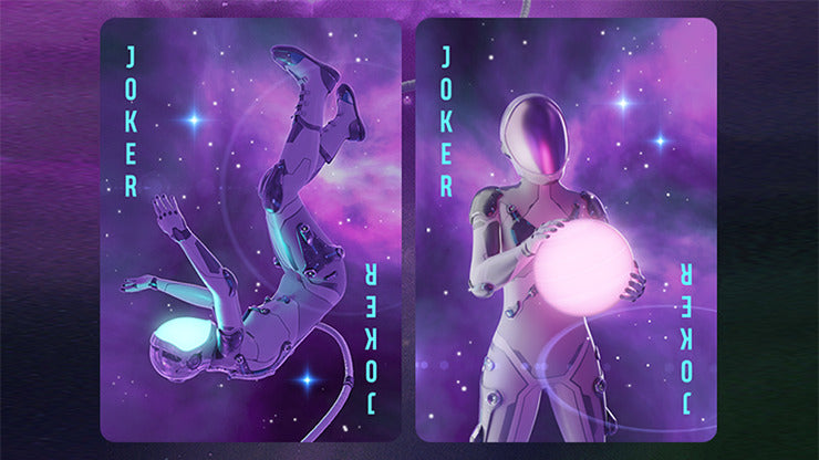 Bicycle Battlestar, blue seal, Starlight Gilded Playing Cards