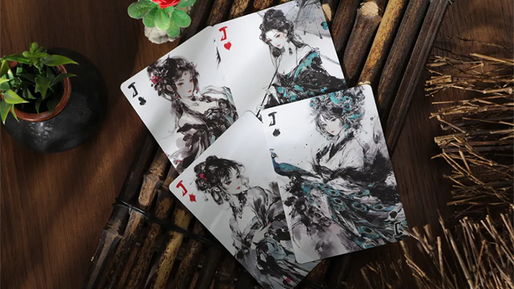 Subtle Fragrance, Gilded Playing Cards by King Star