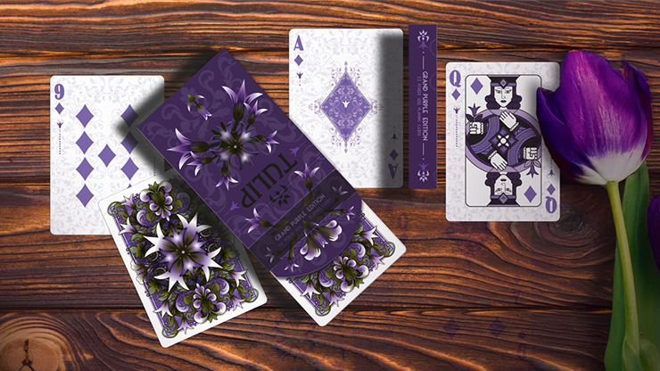 Grand Tulip Purple Playing Cards by Dutch Card House Company