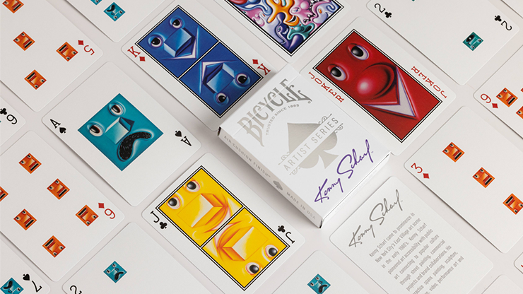 Bicycle Kenny Scharf Purple/Orange Box Set by US Playing Cards