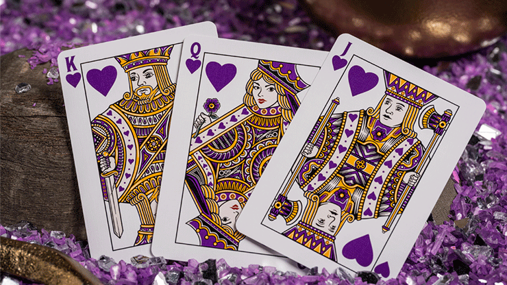GILDED Good Pals Purple Foil Logo Playing Cards