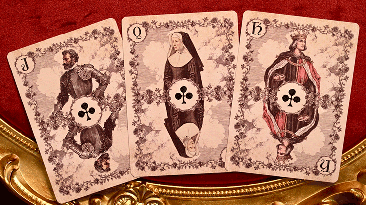 Wars of the Roses (2nd Edition Red Tuck- Gilded ) Playing Cards