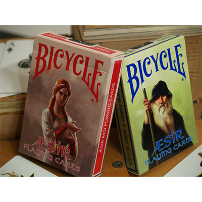 Bicycle AEsir Viking Gods Deck, Red by US Card Magic Co.